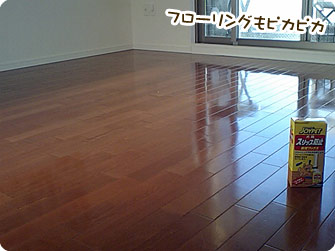 フローリングもピカピカ